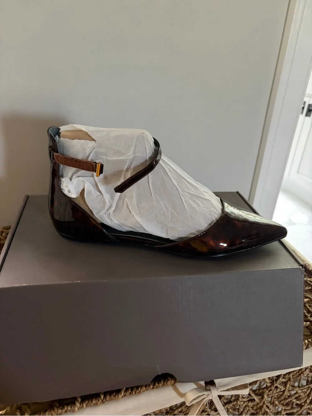 Franco Sarto flats with Ankle Strap